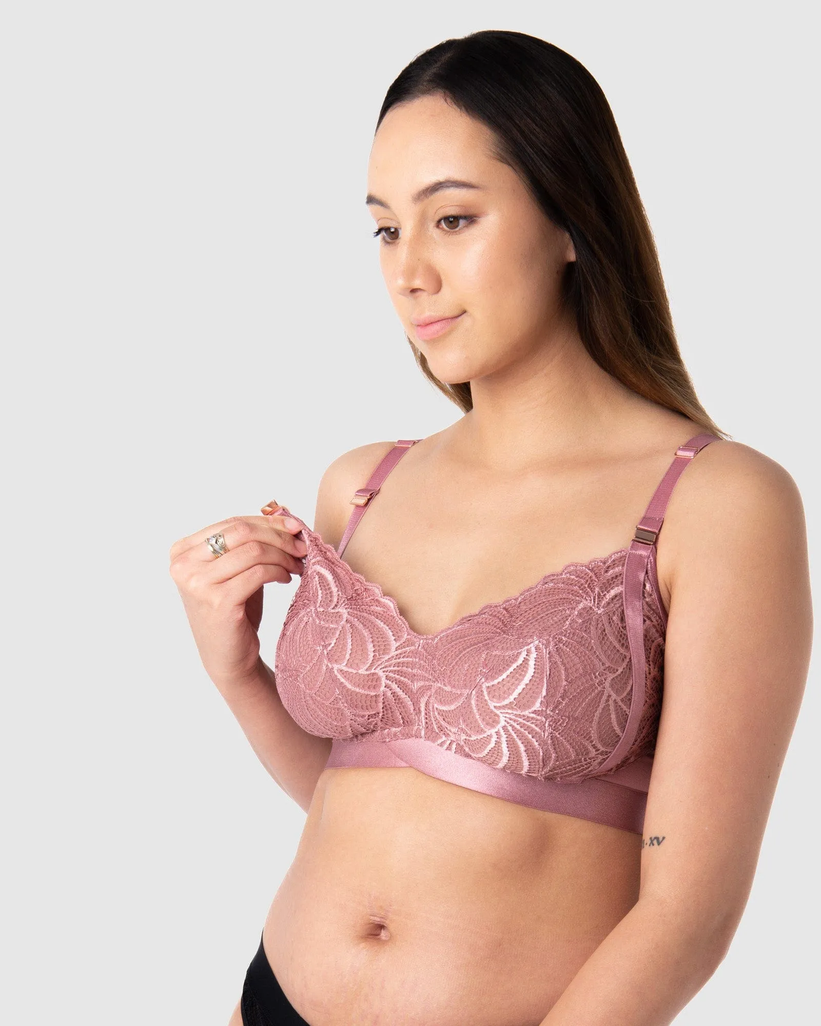Warrior Soft Cup Multifit Nursing Bra - Antique rose