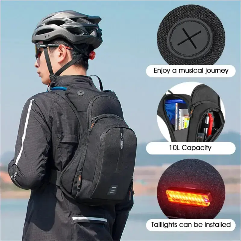 West biking ultralight 10l sports hydration backpack