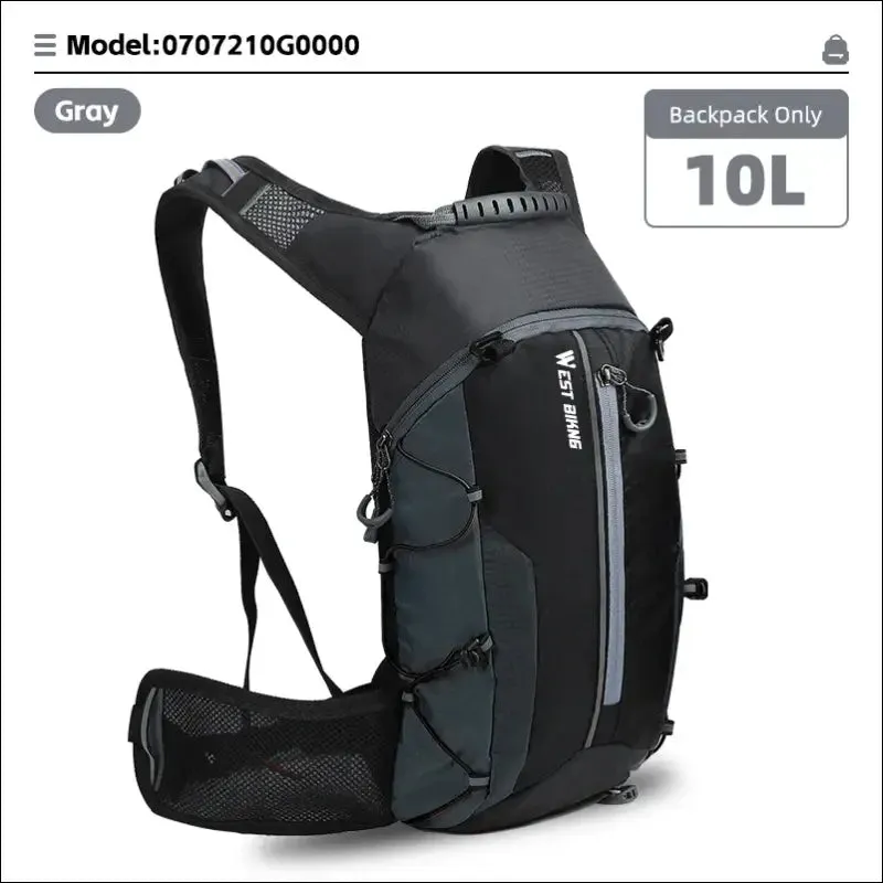 West biking ultralight 10l sports hydration backpack