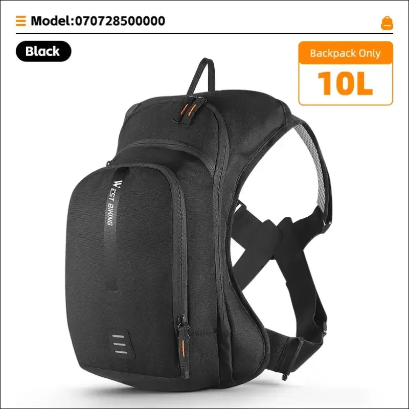 West biking ultralight 10l sports hydration backpack