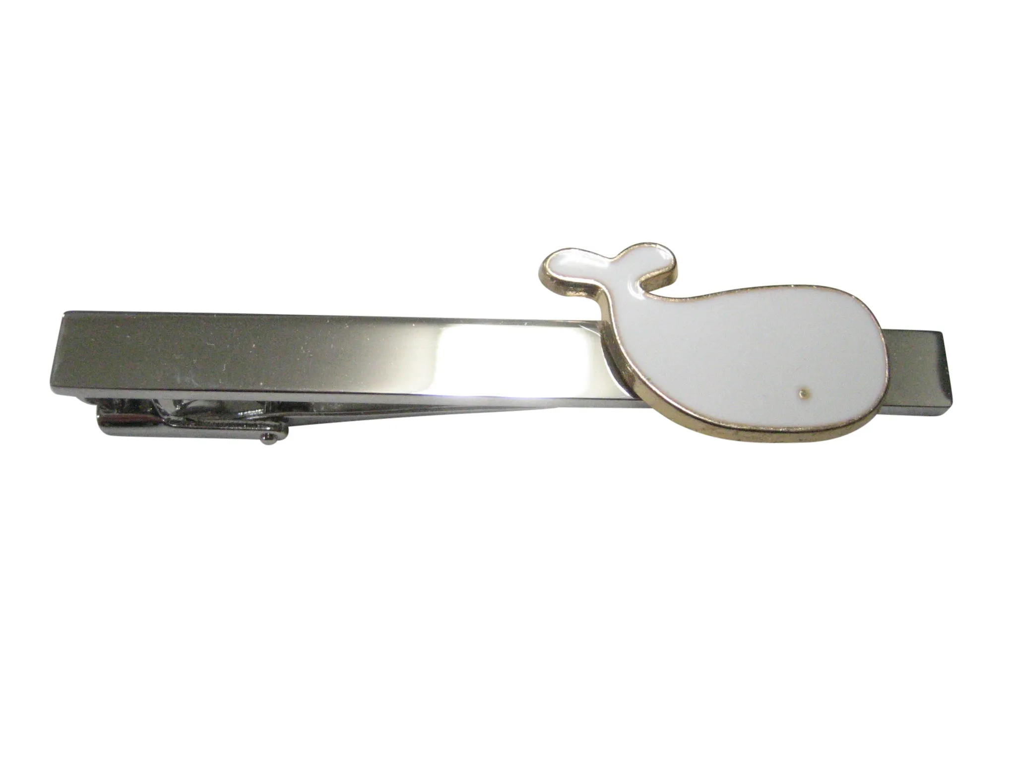 White Whale Tie Clip