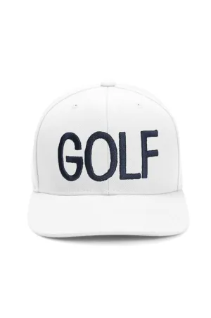 White/Navy GOLF Snapback Hat