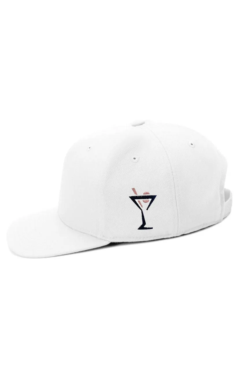 White/Navy GOLF Snapback Hat