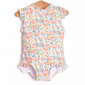 Wildflower Fields One Piece, Pink