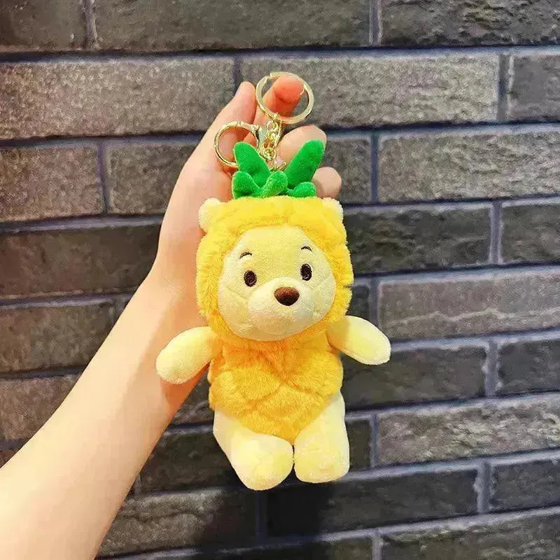 Winnie Plush Pineapple Keychain