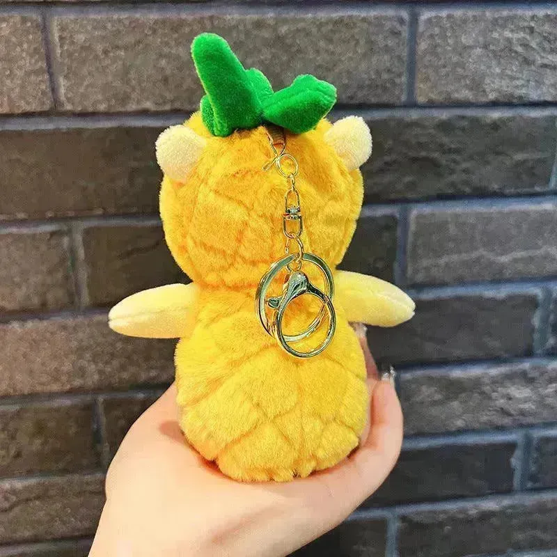 Winnie Plush Pineapple Keychain