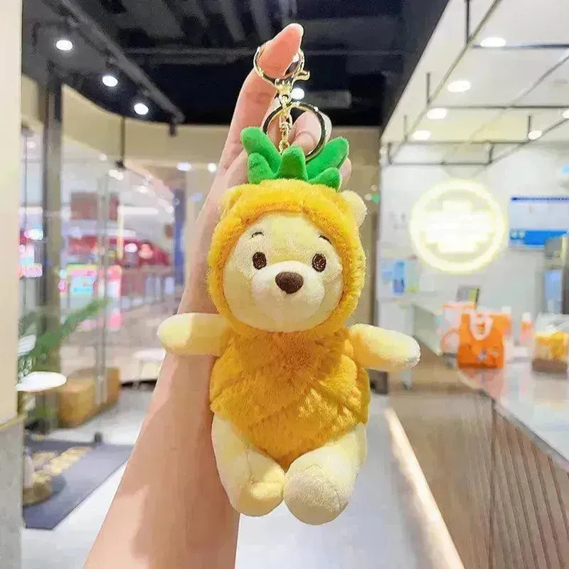 Winnie Plush Pineapple Keychain