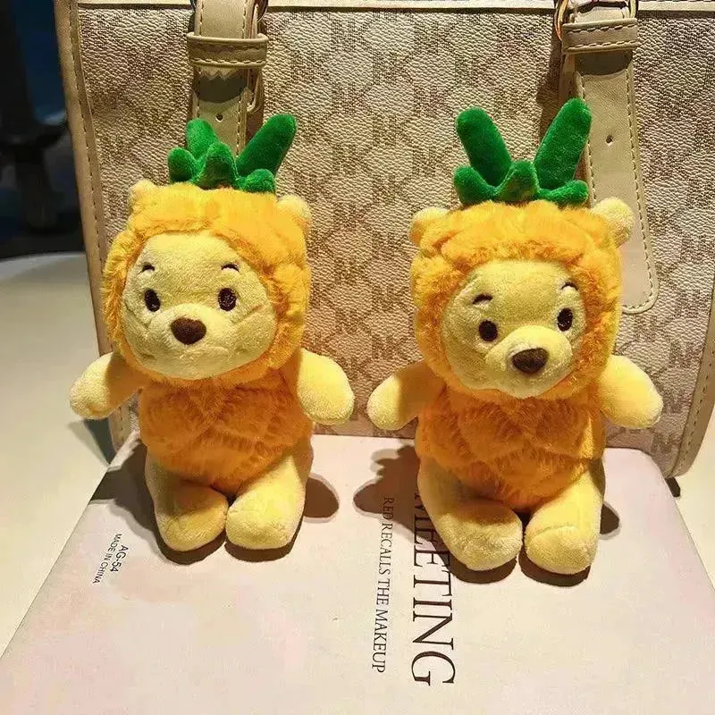Winnie Plush Pineapple Keychain