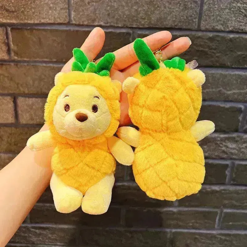 Winnie Plush Pineapple Keychain