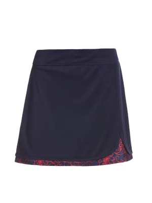 Womens Faux Wrap Skort