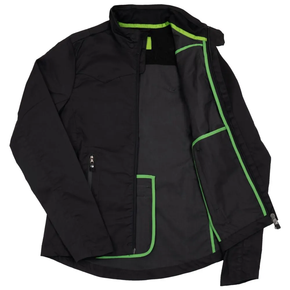 Womens Harrington Rain Jacket (Charcoal)