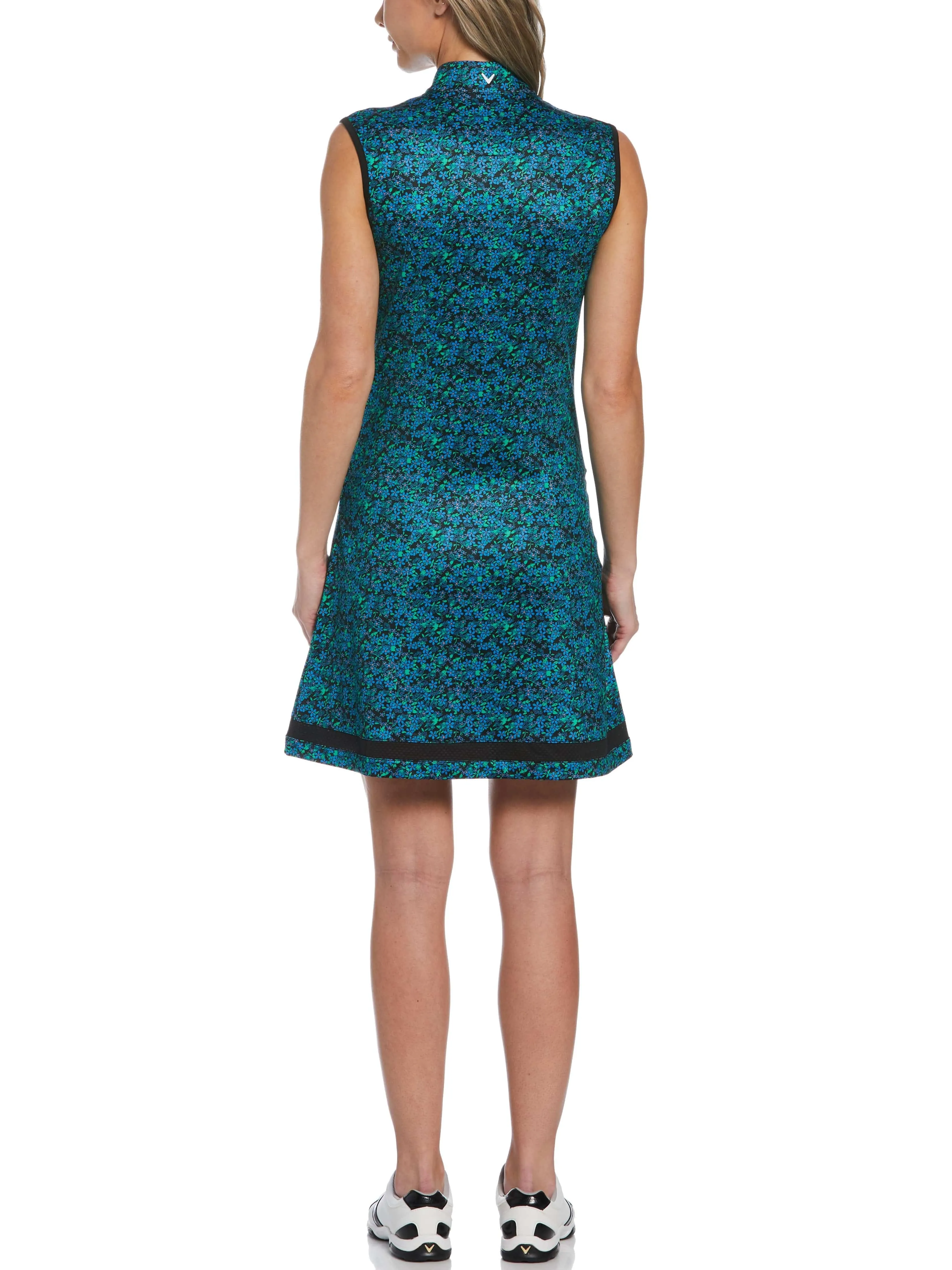 Womens Mini Daisies Print Golf Dress