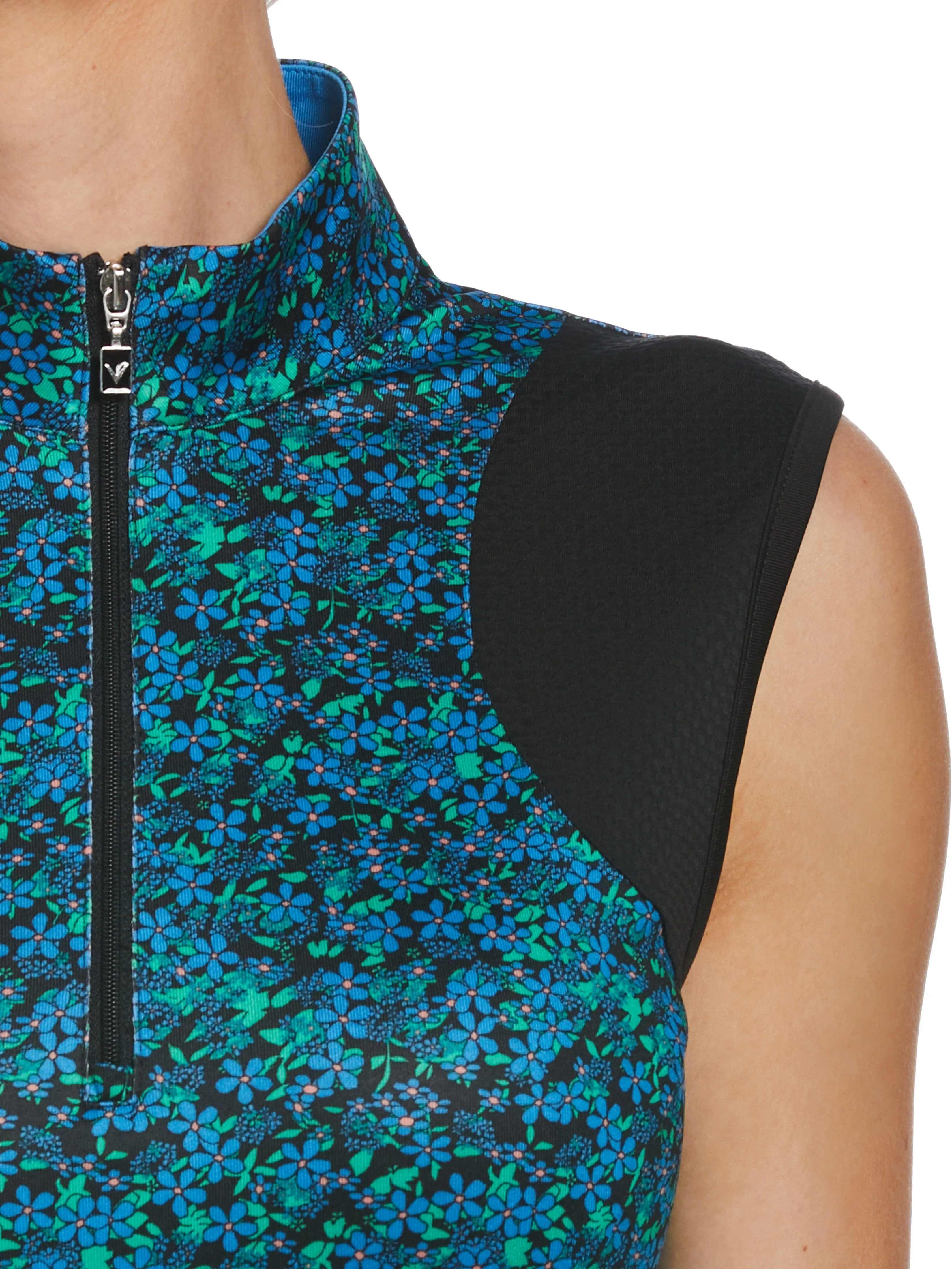 Womens Mini Daisies Print Golf Dress