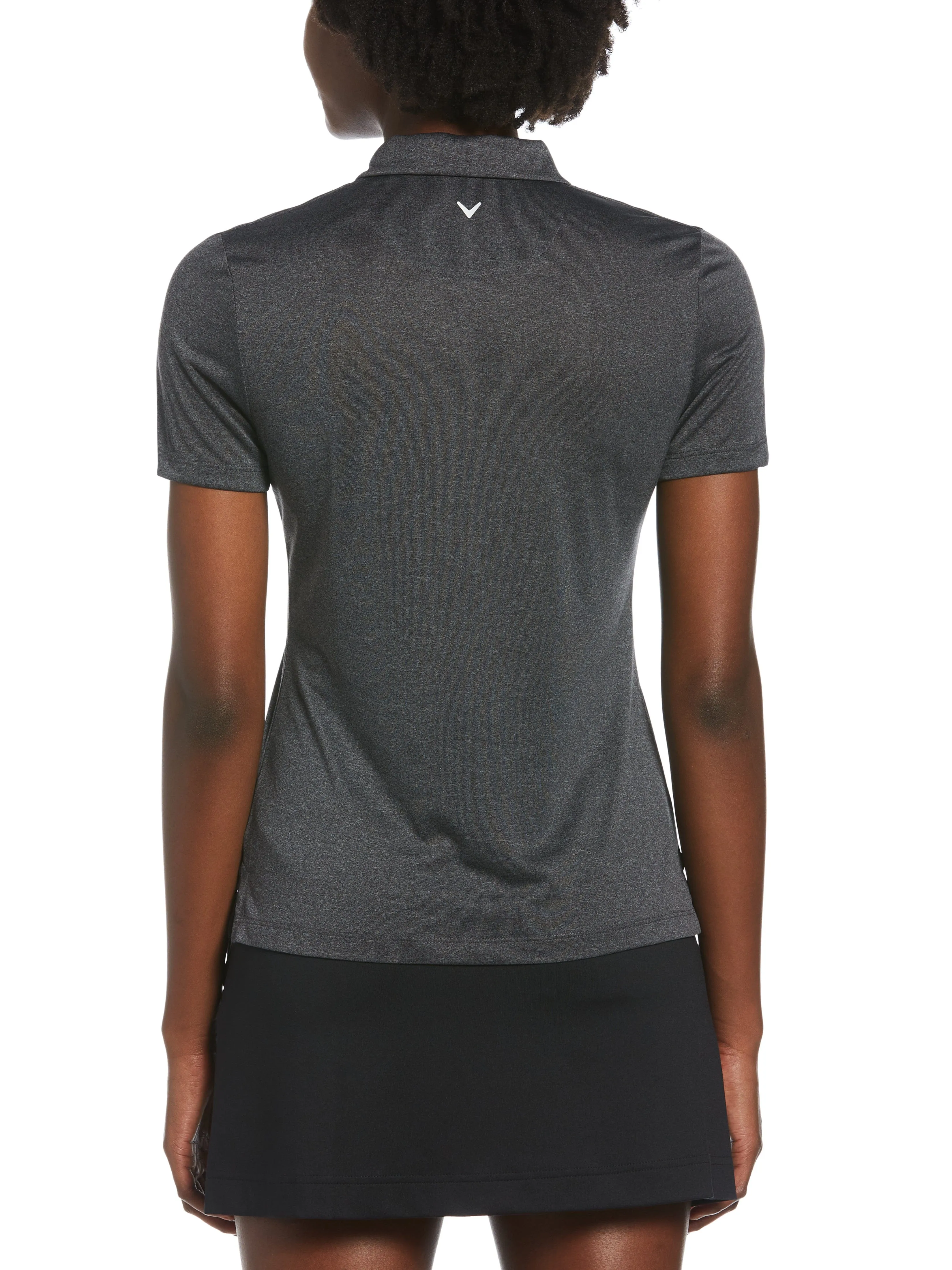Women's Quarter Zip Heather Golf Polo