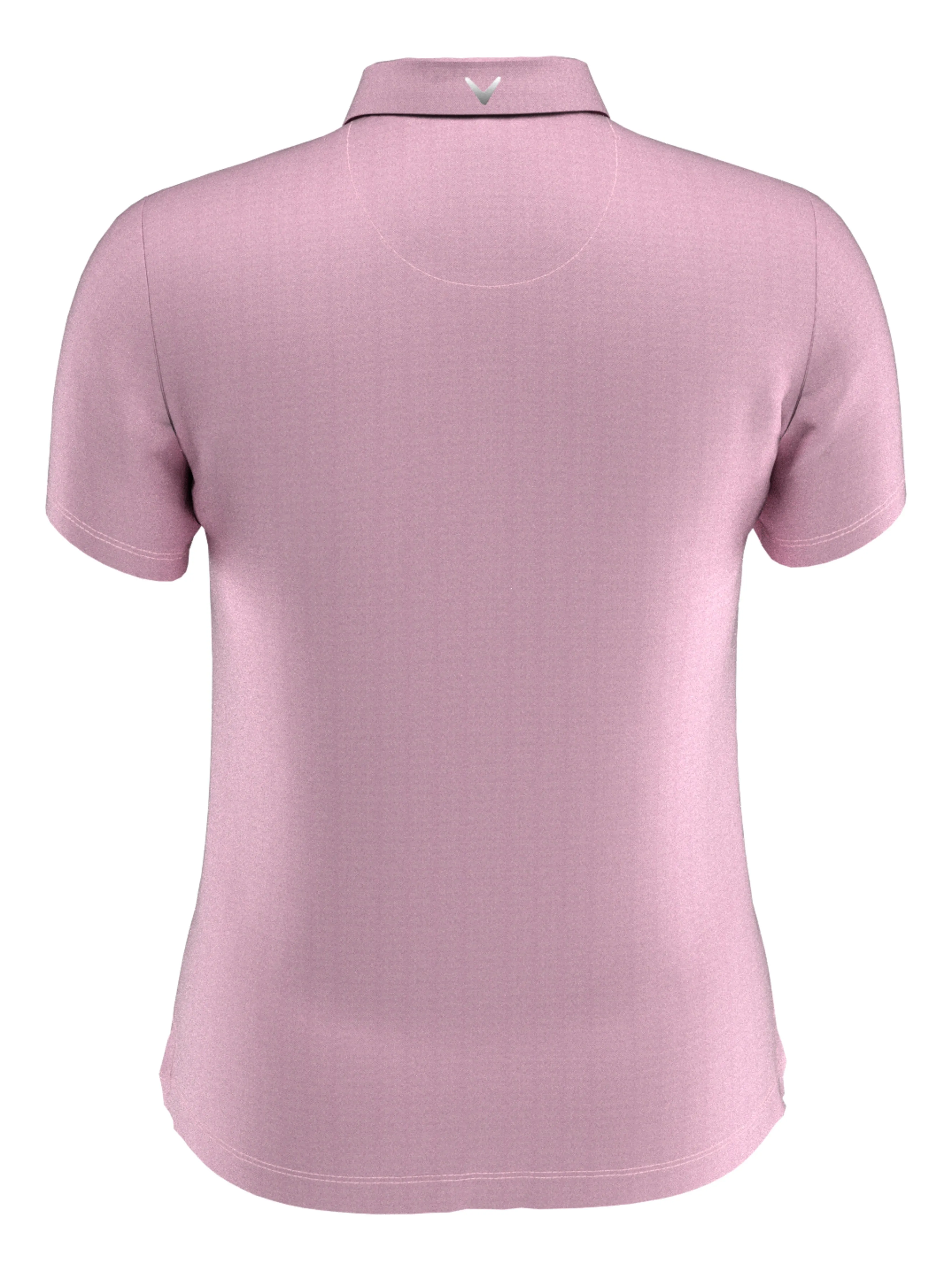 Womens Quarter Zip Short Sleeve Heather Golf Polo Shirt