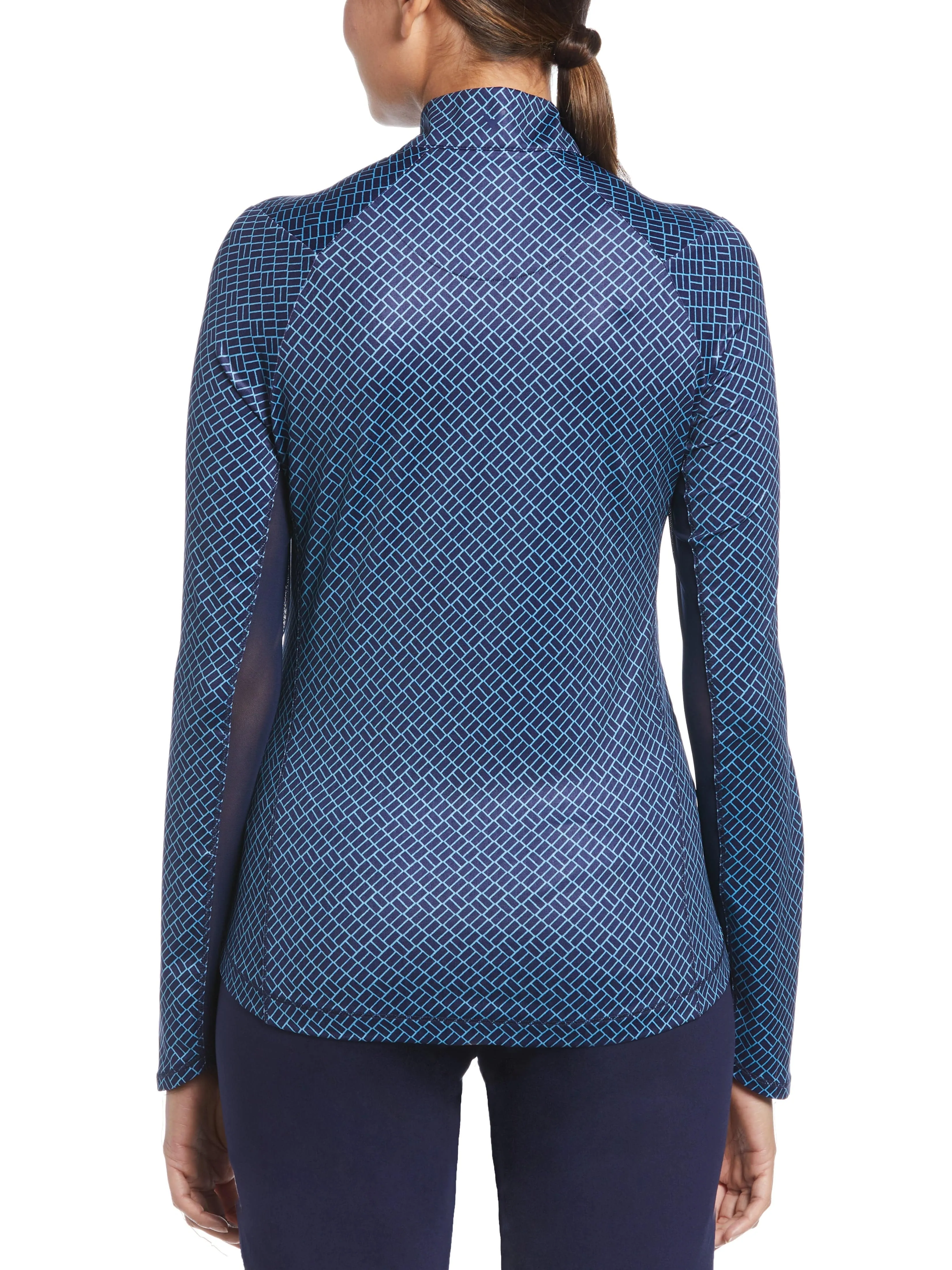 Womens Quarter Zip Sun Protection Golf Top