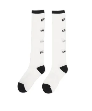 Women's Repeated Knee Socks - Off-White