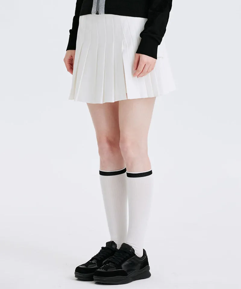 Women's Repeated Knee Socks - Off-White