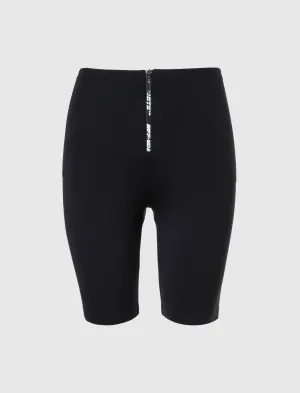WOMEN'S ZIP LOGO CYCLING SHORTS