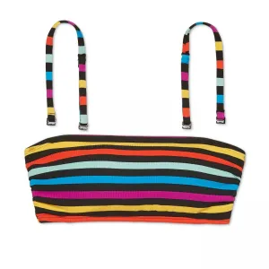 Xhilaration Women's Ribbed Texture Bandeau Bikini Top