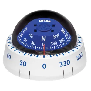 XP-99W Kayaker Compass - Surface Mount - White