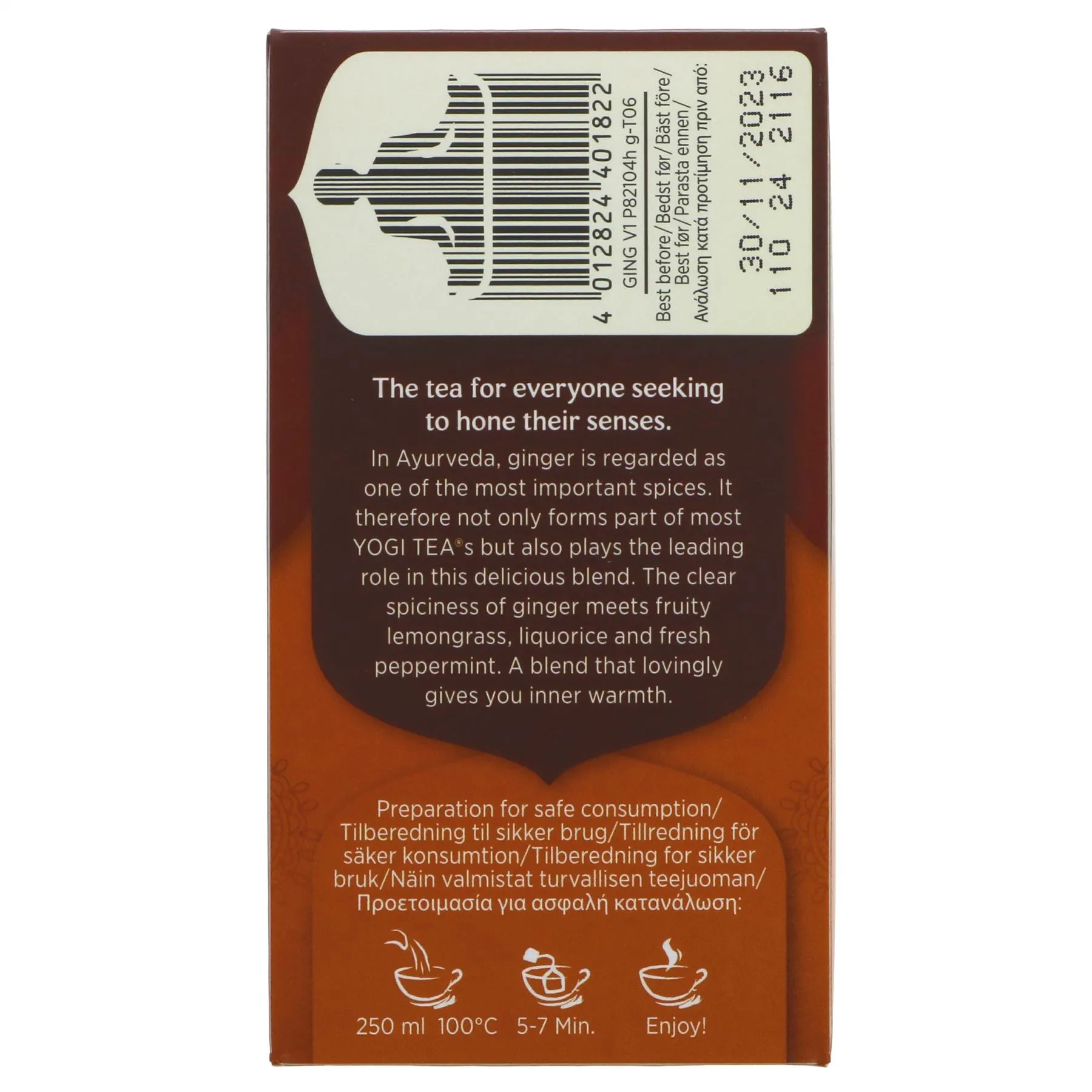 Yogi Tea | Ginger - Ginger, Black Pepper | 17 bags