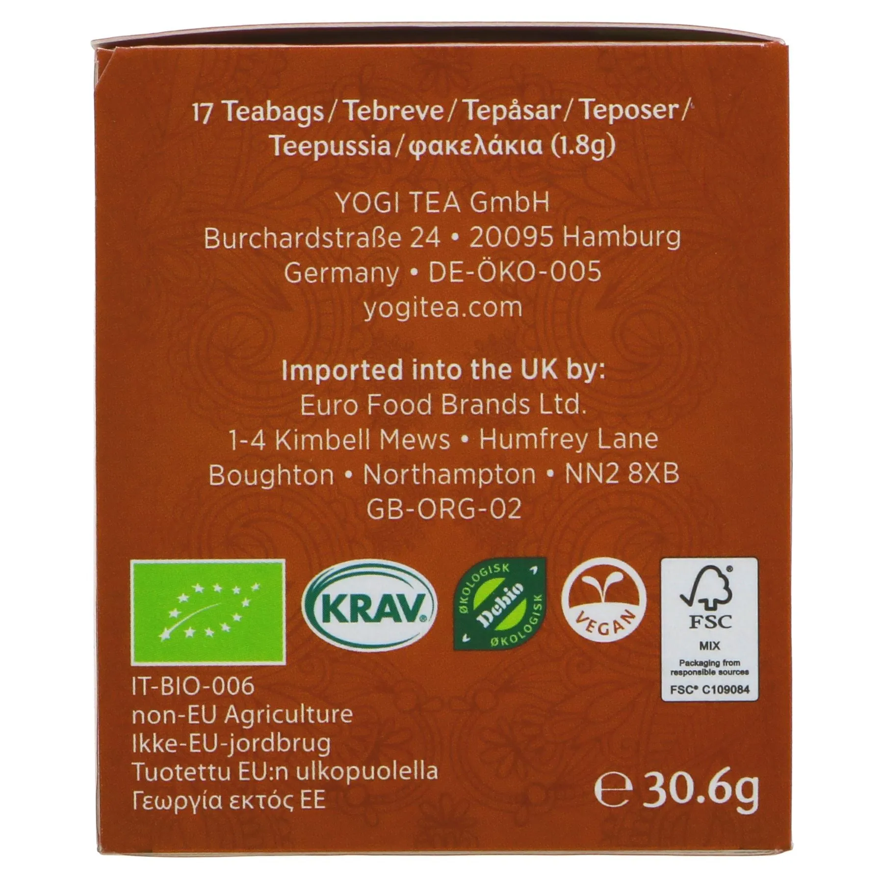 Yogi Tea | Ginger - Ginger, Black Pepper | 17 bags