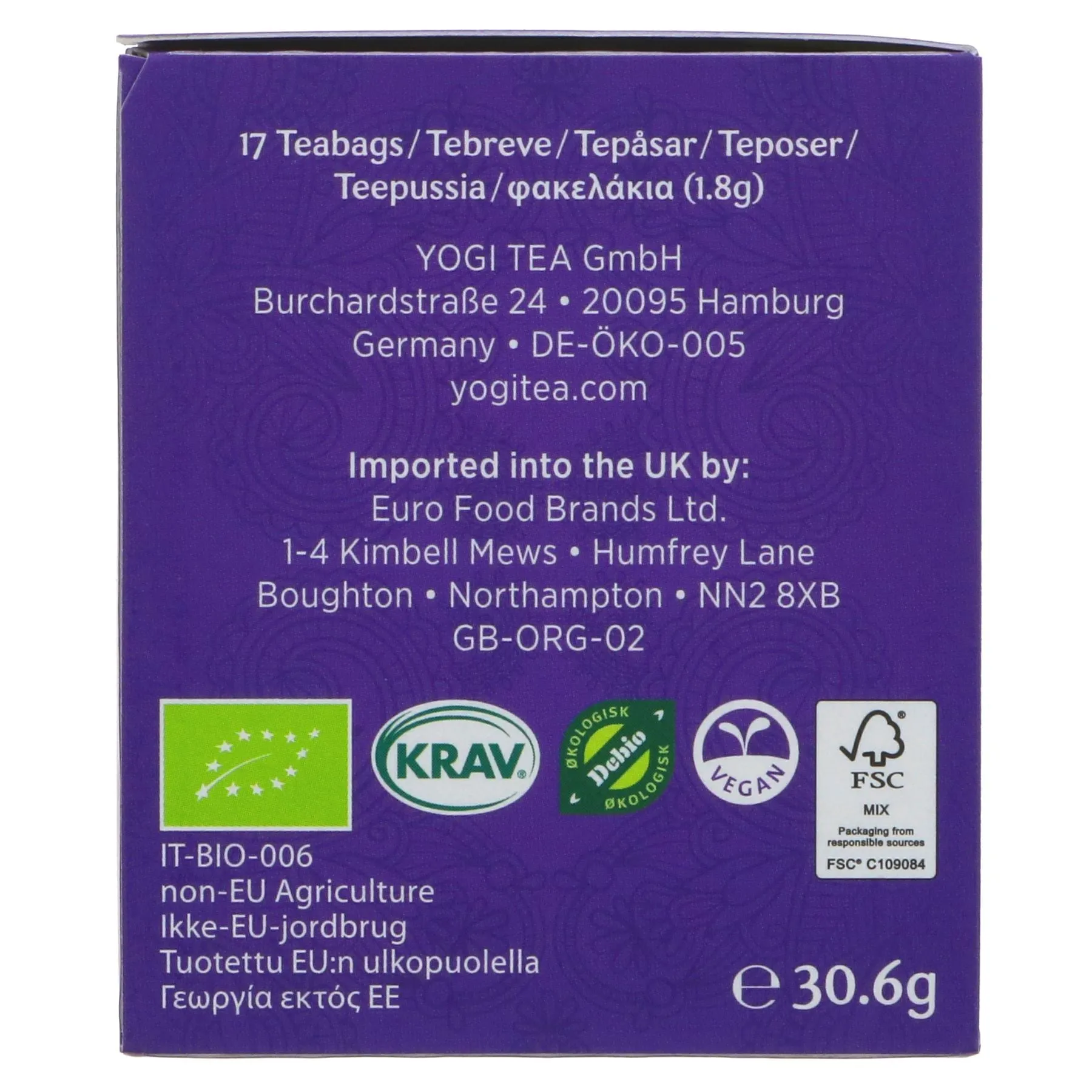 Yogi Tea | Rooibos - Rooibos, Cinnamon, Cloves | 17 bags