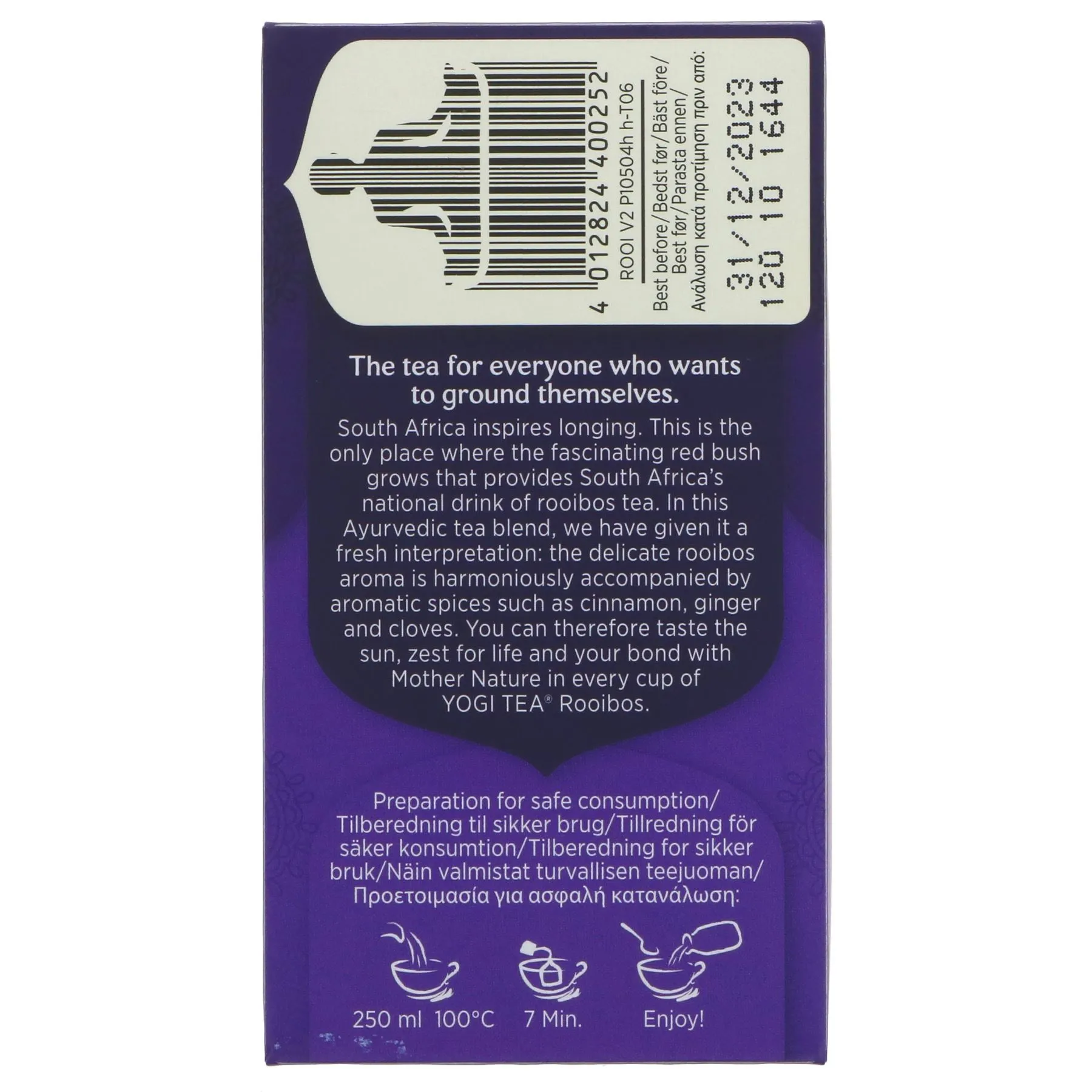 Yogi Tea | Rooibos - Rooibos, Cinnamon, Cloves | 17 bags