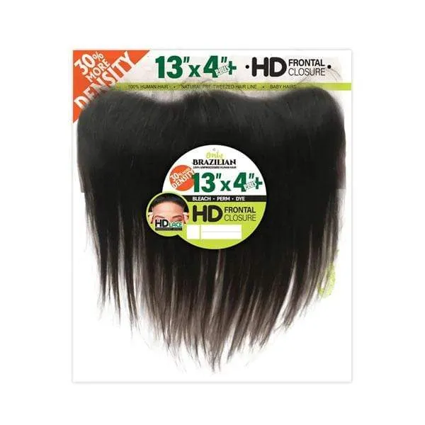 Zury Sis Only Brazilian Virgin Remy Closure - ONLY BRZ HD 13X4 CLOSURE STRAIGHT 12"~18"